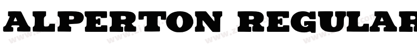 Alperton Regular字体转换